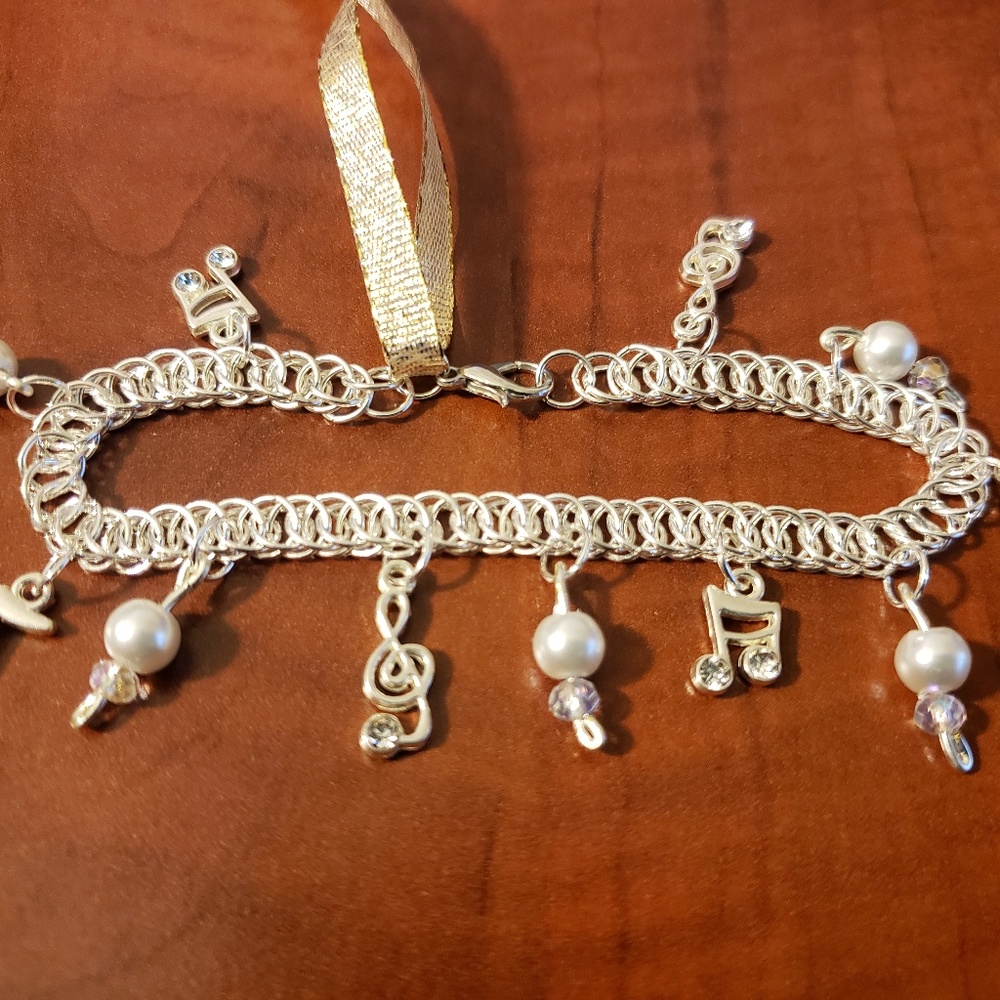 Handmade Musical Charms Chainmaille Bracelet